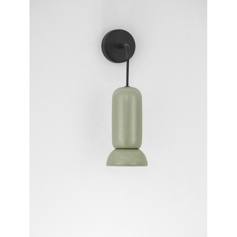 Kinkiet wiszący ceramiczny Arlo zielony