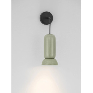Kinkiet wiszący ceramiczny Arlo zielony