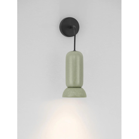 Kinkiet wiszący ceramiczny Arlo zielony