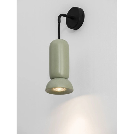 Kinkiet wiszący ceramiczny Arlo zielony
