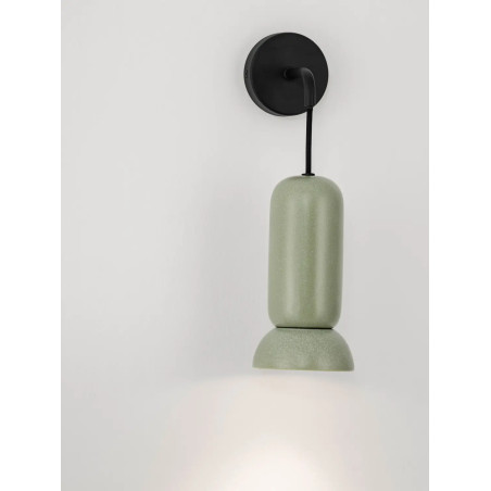 Kinkiet wiszący ceramiczny Arlo zielony