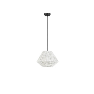 Lampa wisząca japandi Sabi Art-Made 45cm len / pulpa papierowa
