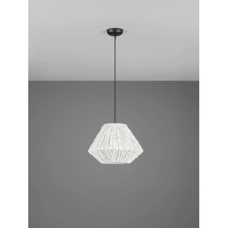 Lampa wisząca japandi Sabi Art-Made 45cm len / pulpa papierowa