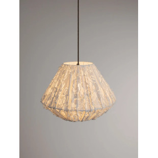 Lampa wisząca japandi Sabi Art-Made 45cm len / pulpa papierowa