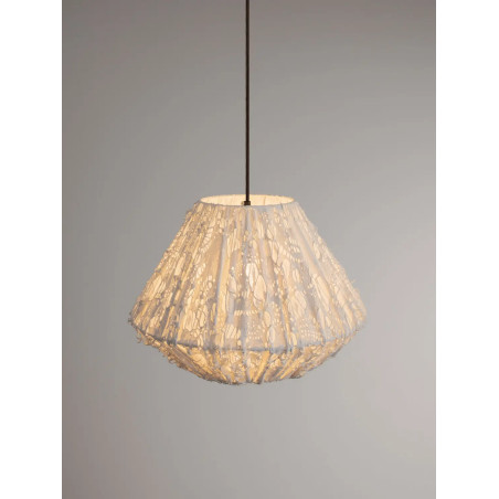 Lampa wisząca japandi Sabi Art-Made 45cm len / pulpa papierowa
