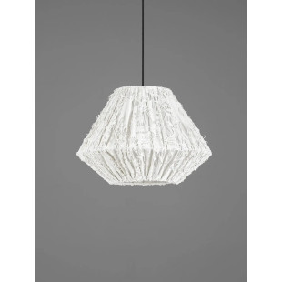 Lampa wisząca japandi Sabi Art-Made 45cm len / pulpa papierowa