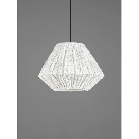 Lampa wisząca japandi Sabi Art-Made 45cm len / pulpa papierowa