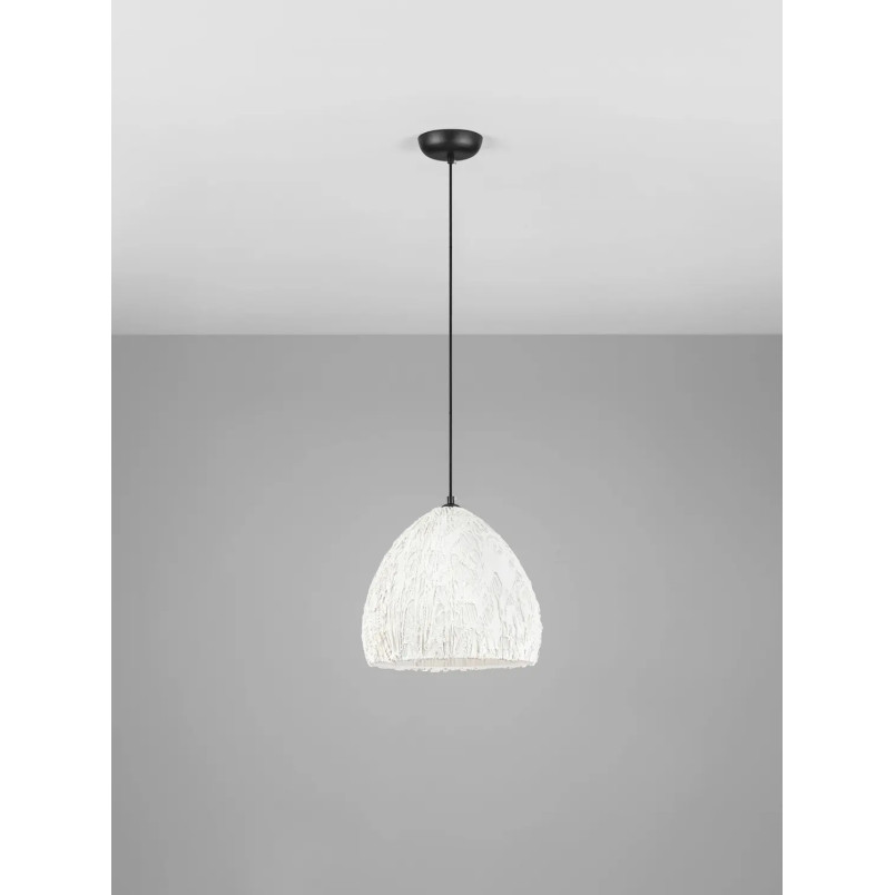 Lampa wisząca japandi Sabi Art-Made 35cm len / pulpa papierowa