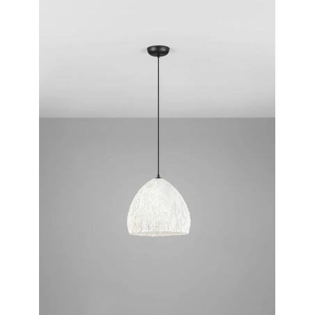 Lampa wisząca japandi Sabi Art-Made 35cm len / pulpa papierowa
