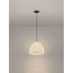 Lampa wisząca japandi Sabi Art-Made 35cm len / pulpa papierowa