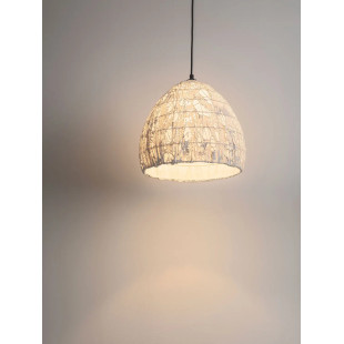 Lampa wisząca japandi Sabi Art-Made 35cm len / pulpa papierowa