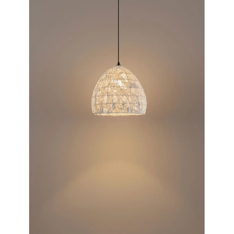 Lampa wisząca japandi Sabi Art-Made 35cm len / pulpa papierowa