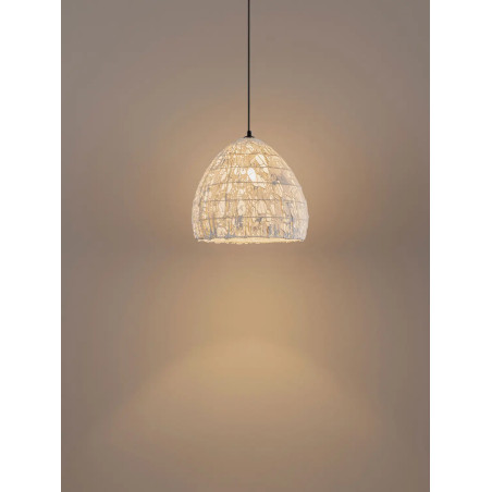 Lampa wisząca japandi Sabi Art-Made 35cm len / pulpa papierowa