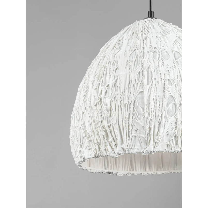 Lampa wisząca japandi Sabi Art-Made 35cm len / pulpa papierowa