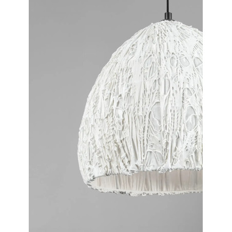Lampa wisząca japandi Sabi Art-Made 35cm len / pulpa papierowa