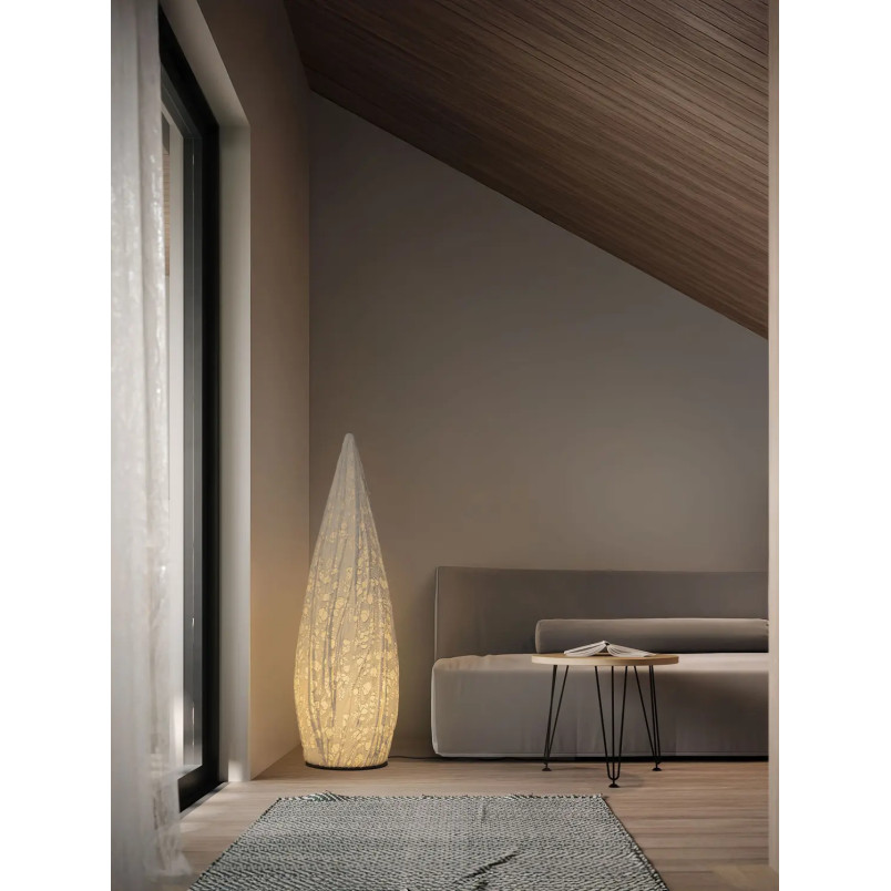 Lampa podłogowa japandi Sabi Art-Made 120cm len / pulpa papierowa