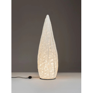 Lampa podłogowa japandi Sabi Art-Made 120cm len / pulpa papierowa
