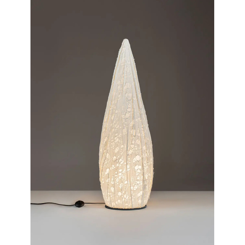 Lampa podłogowa japandi Sabi Art-Made 120cm len / pulpa papierowa
