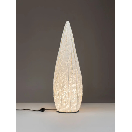 Lampa podłogowa japandi Sabi Art-Made 120cm len / pulpa papierowa
