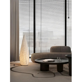Lampa podłogowa japandi Sabi Art-Made 120cm len / pulpa papierowa