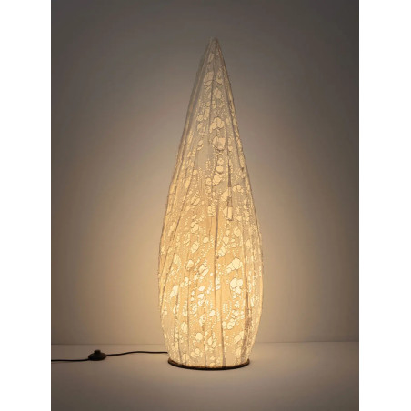 Lampa podłogowa japandi Sabi Art-Made 120cm len / pulpa papierowa