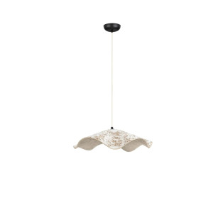 Lampa wisząca japandi Sabi Art-Made 62cm len / pulpa papierowa