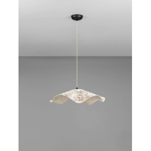 Lampa wisząca japandi Sabi Art-Made 62cm len / pulpa papierowa