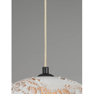 Lampa wisząca japandi Sabi Art-Made 62cm len / pulpa papierowa