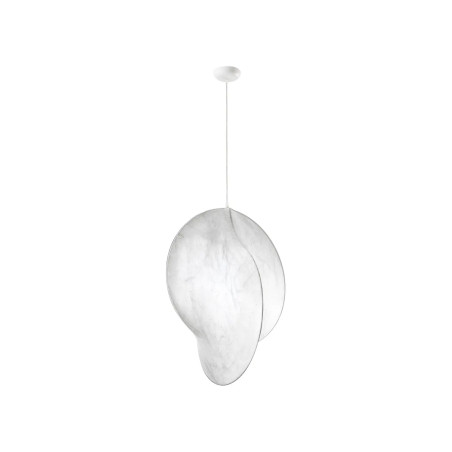 Designerska Lampa z Jedwabiu Tokio | Złamana Biel | Japandi Design