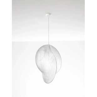 Designerska Lampa z Jedwabiu Tokio | Złamana Biel | Japandi Design
