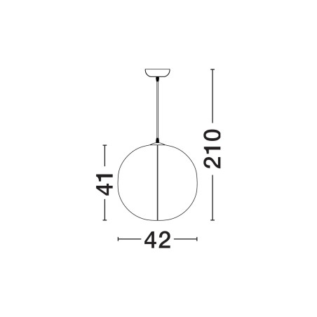 Lampa wisząca japadni z jedwabny kloszem Pagoda 42cm biała