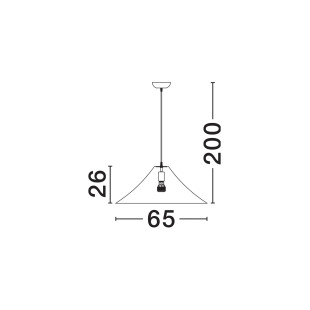 Duża lampa wisząca z jedwabiu w stylu japandi Kobe 65cm biała