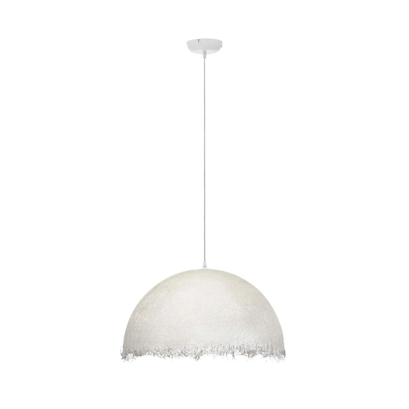 Lampa wisząca półkula z włókna szklanego Metti 60cm biała