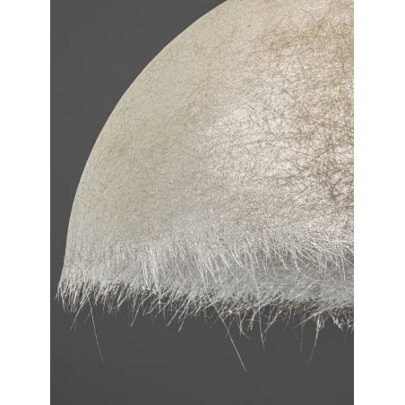 Lampa wisząca półkula z włókna szklanego Metti 60cm biała