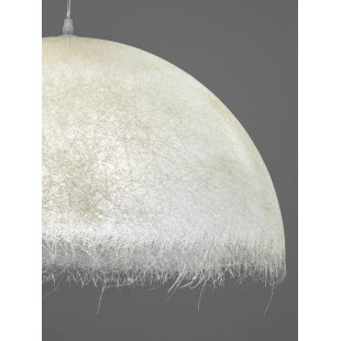 Lampa wisząca półkula z włókna szklanego Metti 60cm biała