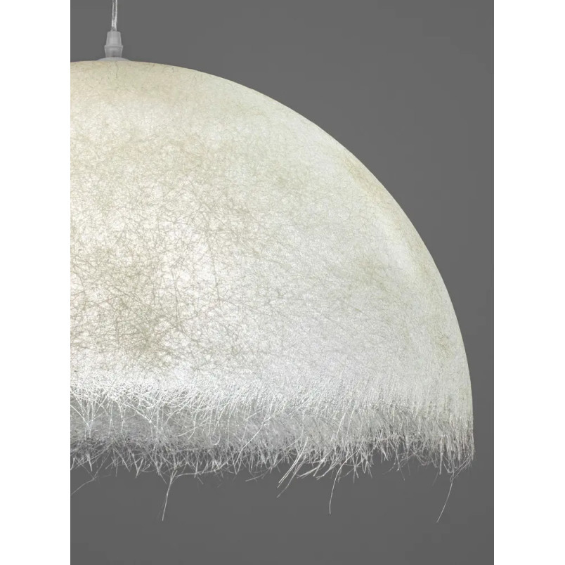 Lampa wisząca półkula z włókna szklanego Metti 60cm biała