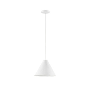 Lampa wisząca japandi z papieru mache o szorstkiej strukturze Ebbio 30cm biała