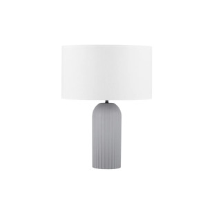 Lampa stołowa japandi na betonowej podstawie Rallio 35 H:47cm szara