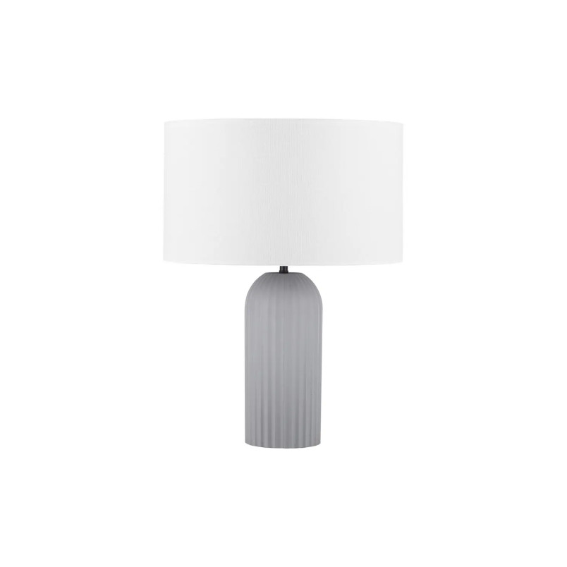 Lampa stołowa japandi na betonowej podstawie Rallio 35 H:47cm szara