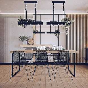 Lampa Wisząca Loft Czarna Markslojd z Półką LED 80cm | Kup Teraz