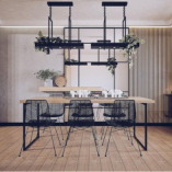 Lampa Wisząca Loft Czarna Markslojd z Półką LED 80cm | Kup Teraz