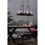 Lampa Wisząca Loft Czarna Markslojd z Półką LED 80cm | Kup Teraz