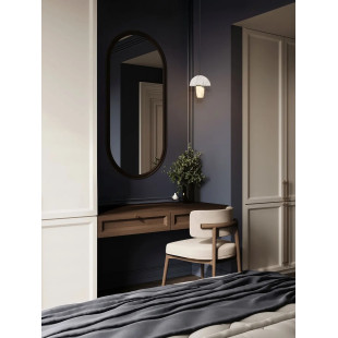 Lampa wisząca marmurowo-szklana Pianetti 16cm LED 2700K biały marmur / złoty mosiądz / przeźroczysty