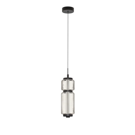 Lampa wisząca designerska - akrylowa Acchio 12cm LED 3000K przeźroczysto-czarna