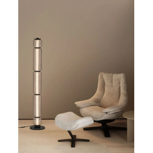 Lampa stołowa designerska - akrylowa Acchio H123cm LED 3000K przeźroczysto-czarna
