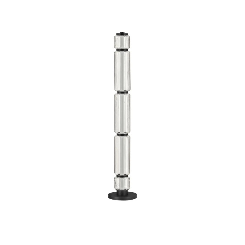 Lampa stołowa designerska - akrylowa Acchio H123cm LED 3000K przeźroczysto-czarna