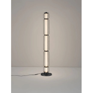 Lampa stołowa designerska - akrylowa Acchio H123cm LED 3000K przeźroczysto-czarna