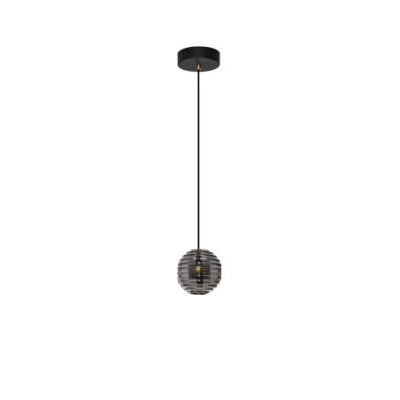 Lama wisząca kula - szkło dekoracyjne dymione Ossio 15cm LED 3000K 