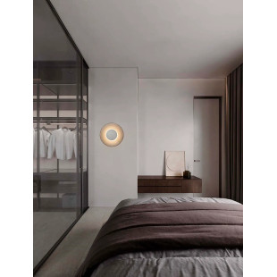 Kinkiet szklany designerski Loggi 32cm LED 3000K szkło dymione / ciemny nikiel