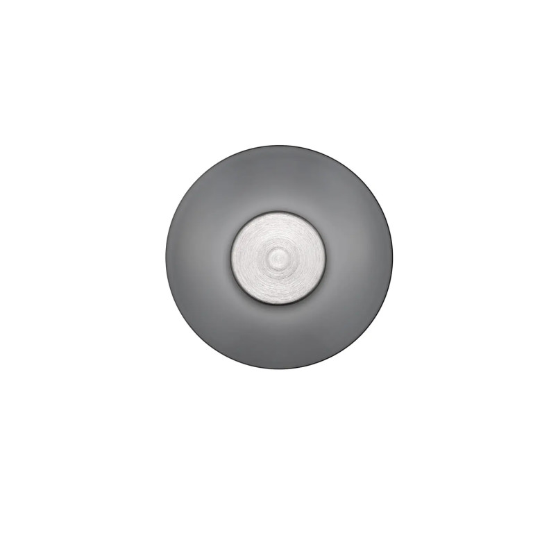 Kinkiet szklany designerski Loggi 15cm LED 3000K szkło dymione / ciemny nikiel